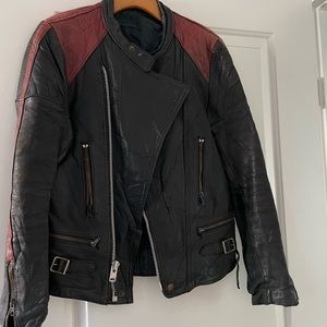 Vintage Mens Genuine Leather Jacket